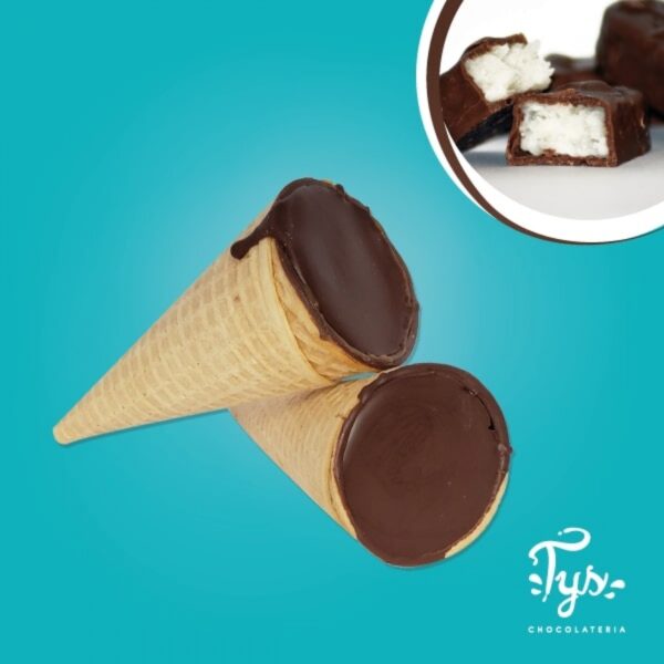 Cone Trufado Recheado Sabor Prestígio